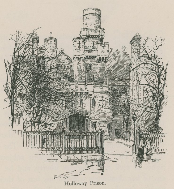 Ogólny widok więzienia Holloway autorstwa English School