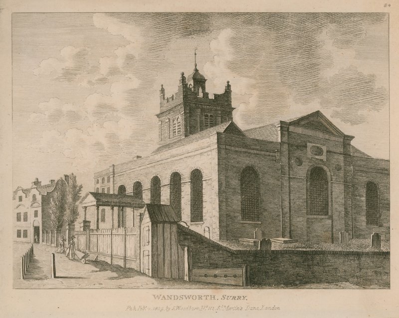 Ogólny widok Wandsworth autorstwa English School