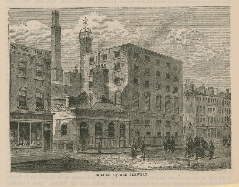 Ogólny widok na Browar Golden Square autorstwa English School