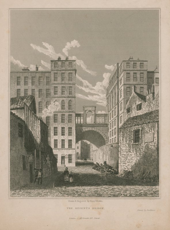 Widok ogólny mostu Regents Bridge autorstwa English School