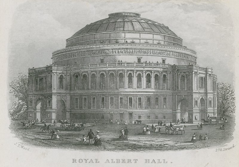 Widok ogólny Royal Albert Hall autorstwa English School
