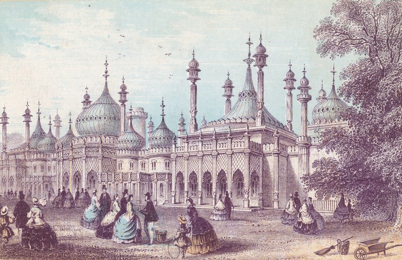 Widok ogólny Royal Pavilion w Brighton autorstwa English School