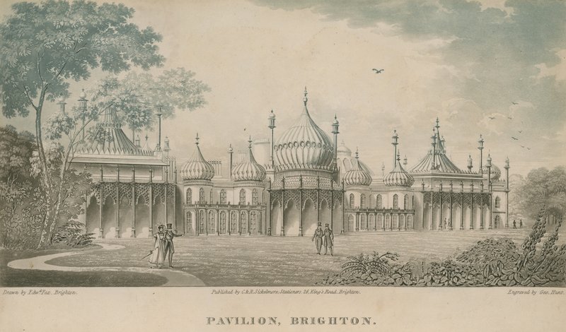 Widok ogólny Royal Pavilion w Brighton autorstwa English School