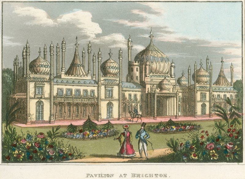 Widok ogólny Royal Pavilion w Brighton autorstwa English School