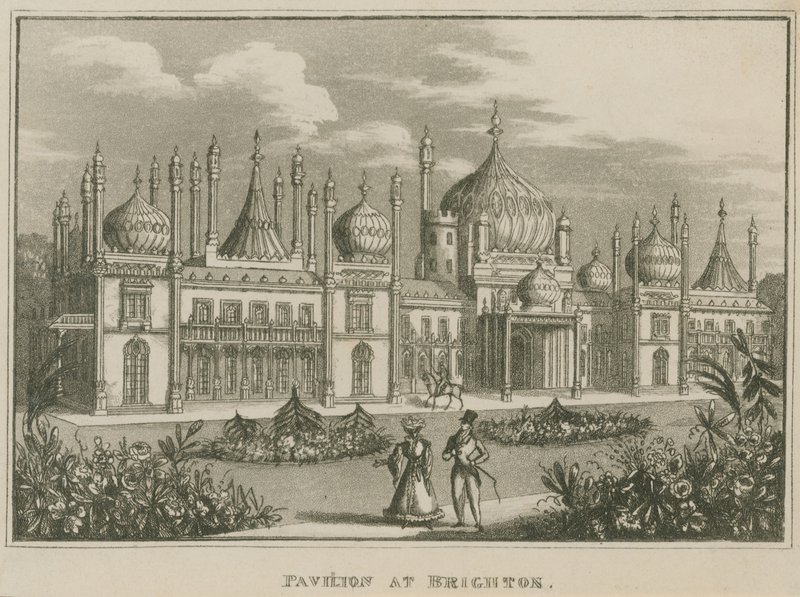Widok ogólny Royal Pavilion w Brighton autorstwa English School