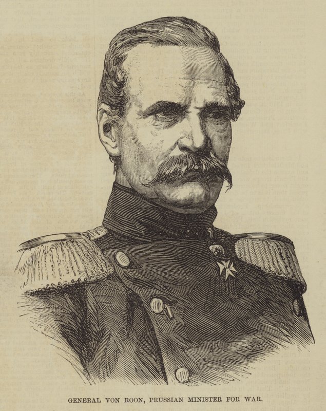 Generał von Roon, pruski minister wojny (rycina) autorstwa English School