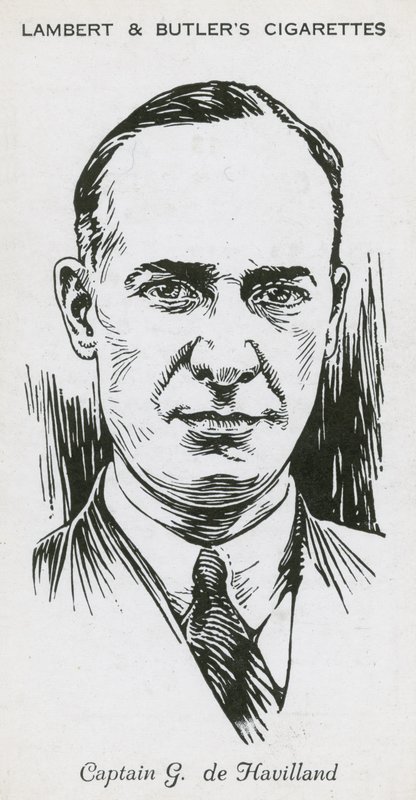 Geoffrey de Havilland, angielski lotnik, konstruktor i producent samolotów autorstwa English School