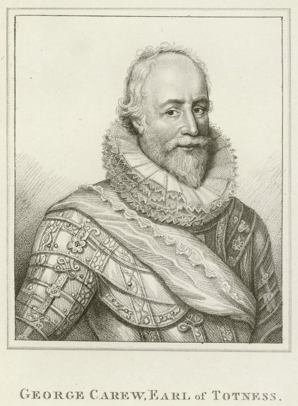 George Carew, hrabia Totness (grawerowanie) autorstwa English School