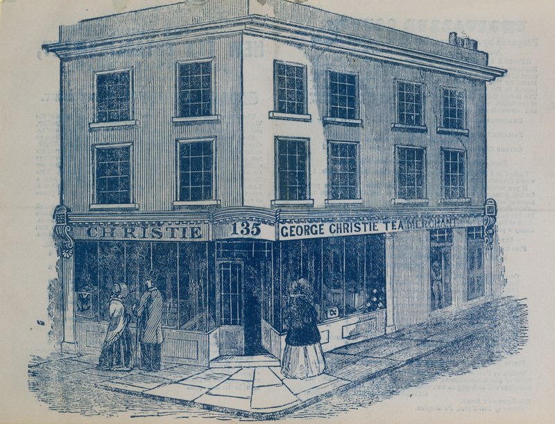 Sprzedawca herbaty George Christie autorstwa English School