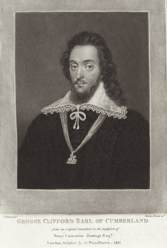 George Clifford hrabia Cumberland autorstwa English School