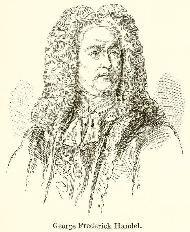 George Frederick Handel autorstwa English School