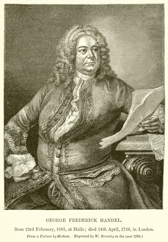George Frederick Handel autorstwa English School