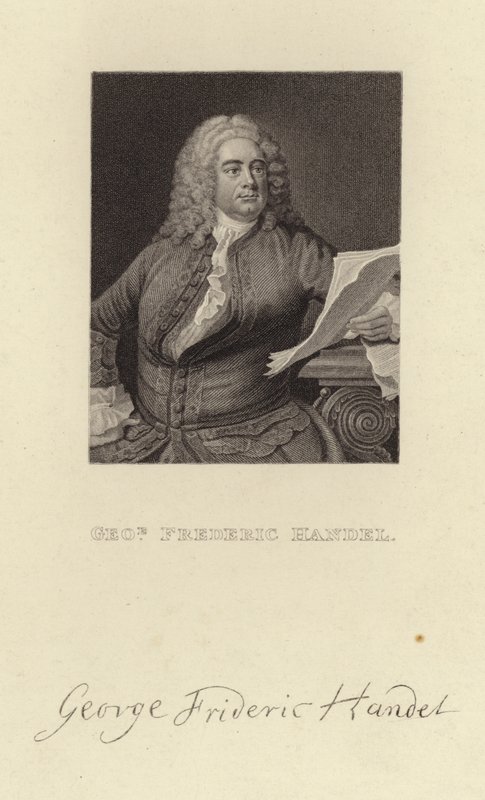 George Frederick Handel autorstwa English School