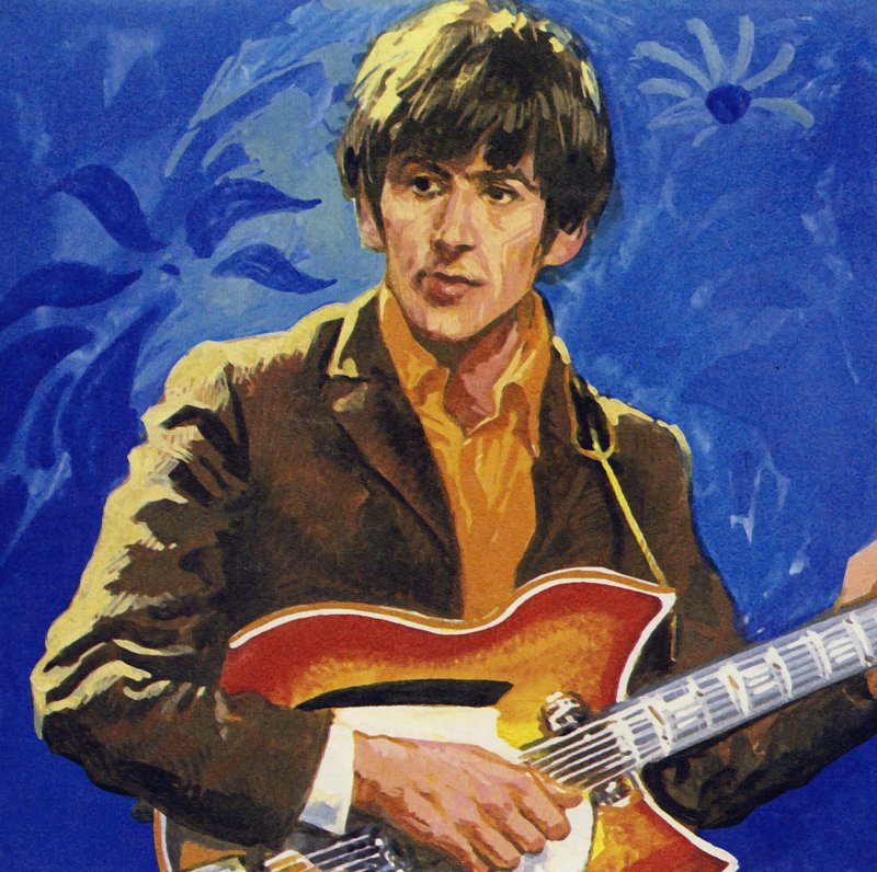 George Harrison z The Beatles autorstwa English School