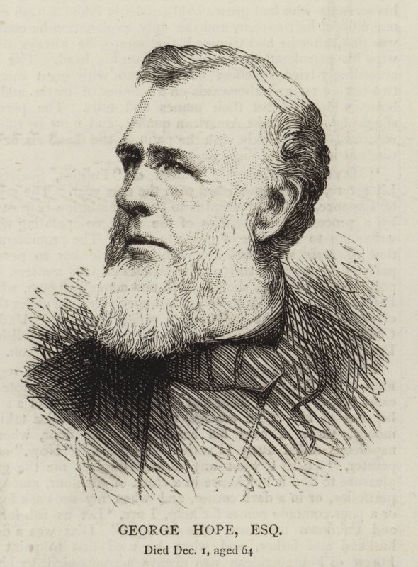 George Hope, giermek (grawerowanie) autorstwa English School