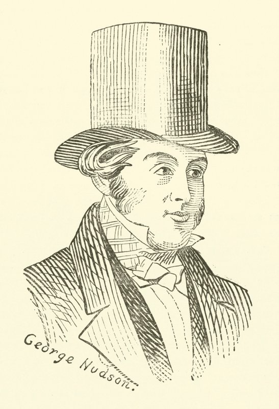 George Hudson, król kolei (rycina) autorstwa English School