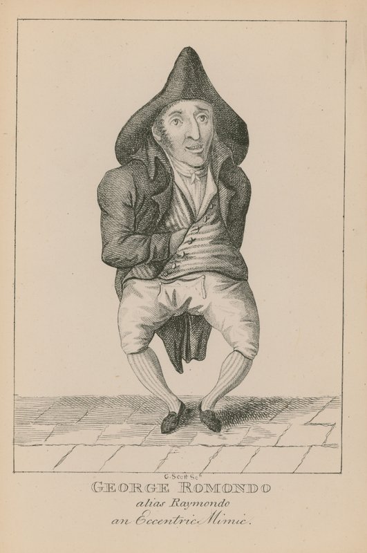 George Romondo, alias Raymondo, ekscentryczny mimik autorstwa English School