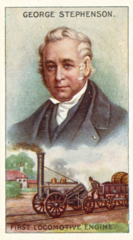 George Stephenson, pierwszy silnik lokomotywy autorstwa English School