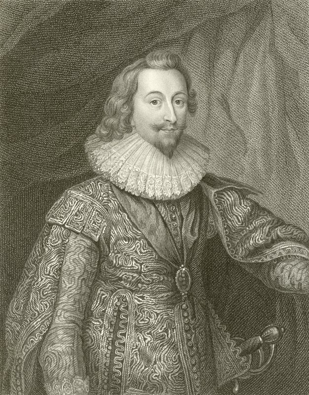 George Villiers, książę Buckingham autorstwa English School