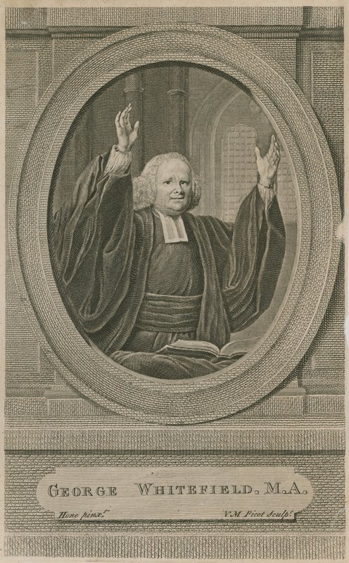 George Whitefield, MA, jeden z założycieli Methodism autorstwa English School