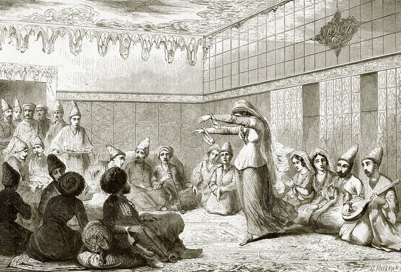 gruzińskie bajadery autorstwa English School