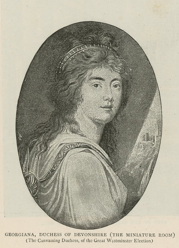 Georgiana, księżna Devonshire autorstwa English School