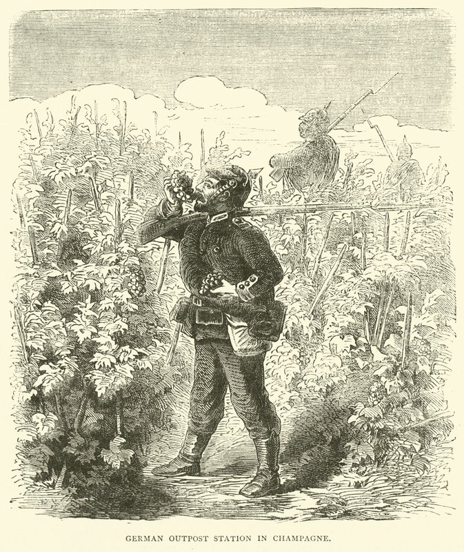 Niemiecka placówka w Szampanii, wrzesień 1870 autorstwa English School