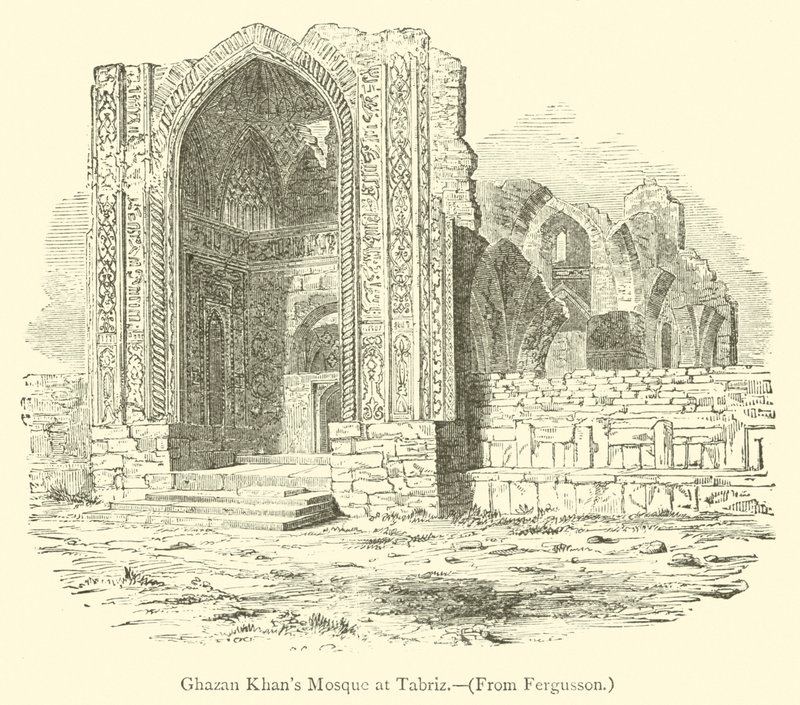 Meczet Ghazana Chana w Tabrizie (rycina) autorstwa English School