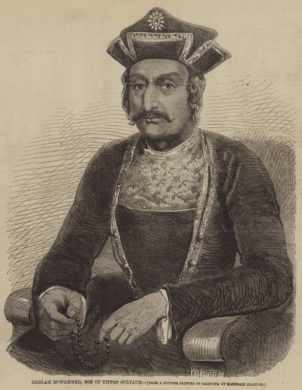 Ghulam Muhammad, syn sułtana Tippoo (rycina) autorstwa English School