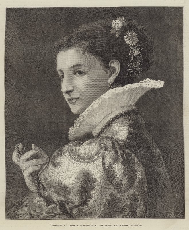 Giacometta (grawerowanie) autorstwa English School