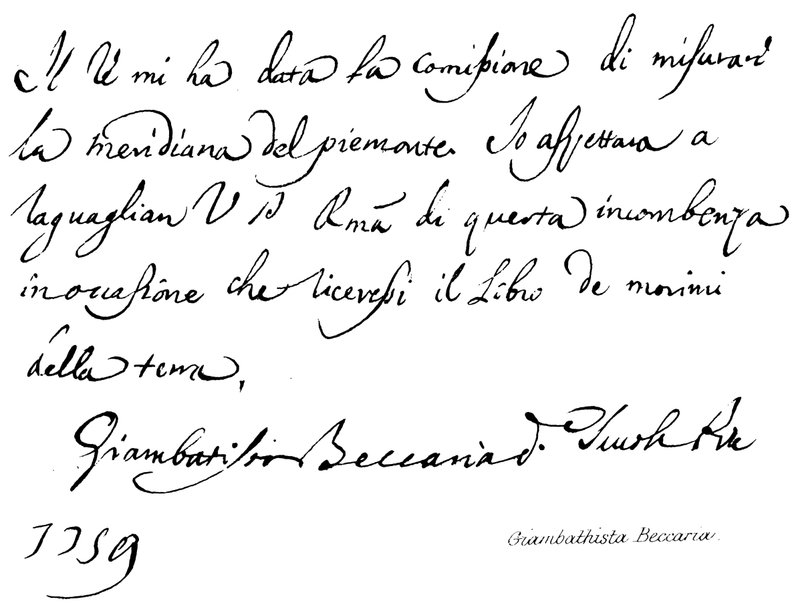 Giambattista Beccaria autorstwa English School