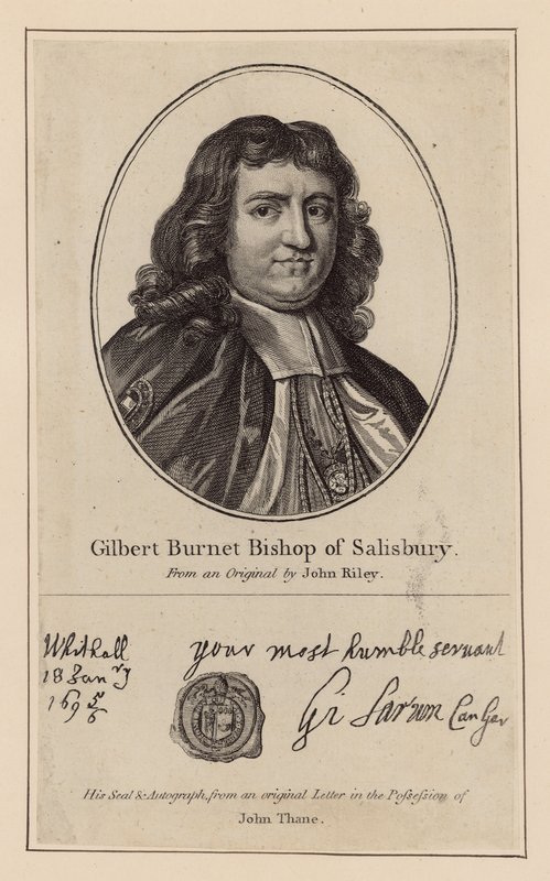 Gilbert Burnet, biskup Salisbury autorstwa English School