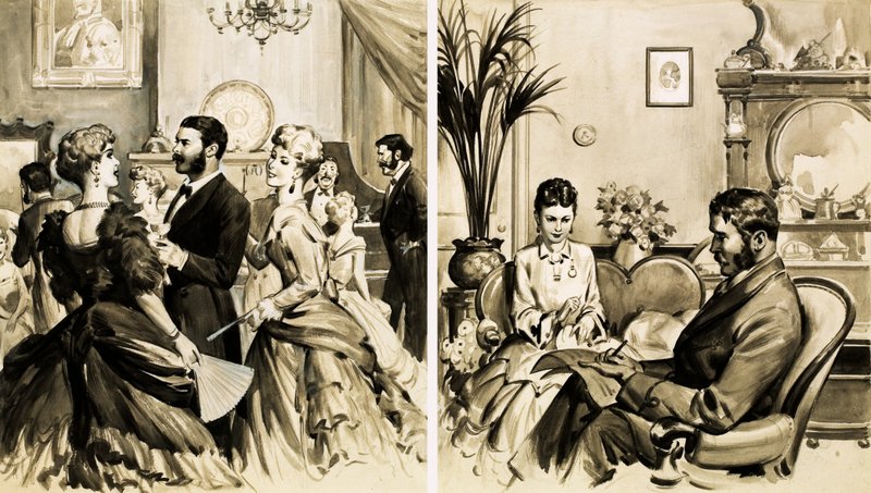 Gilbert i Sullivan autorstwa English School