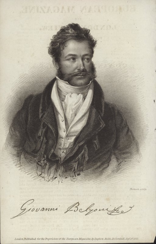 Giovanni Battista Belzoni autorstwa English School