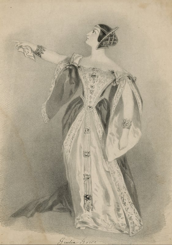 Giulia Grisi, śpiewaczka operowa autorstwa English School