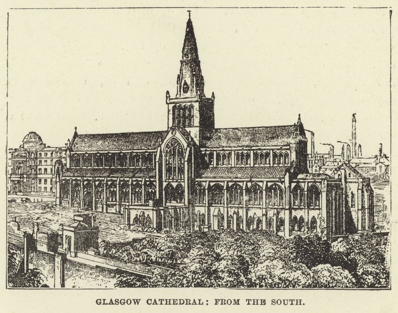 Katedra w Glasgow, od południa autorstwa English School
