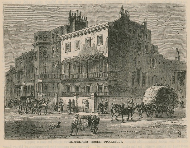 Gloucester House, Piccadilly, Londyn autorstwa English School