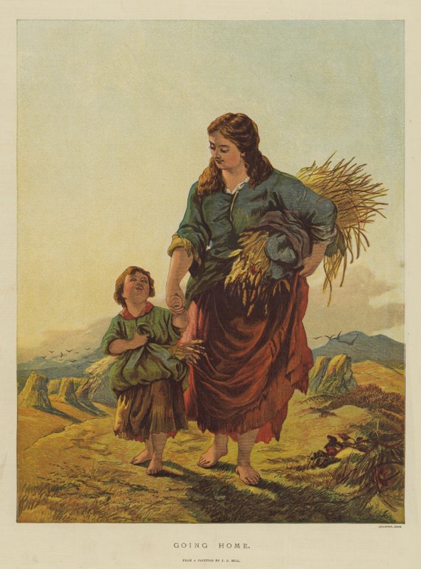 Powrót do domu (chromolitho) autorstwa English School