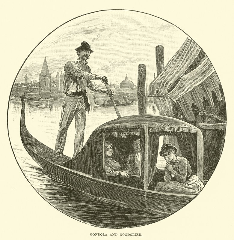 Gondola i Gondolier autorstwa English School
