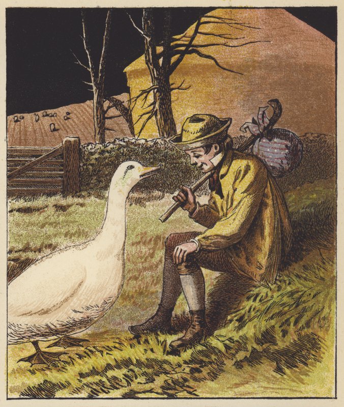 Goosey, Goosey, Gander (kolor lito) autorstwa English School