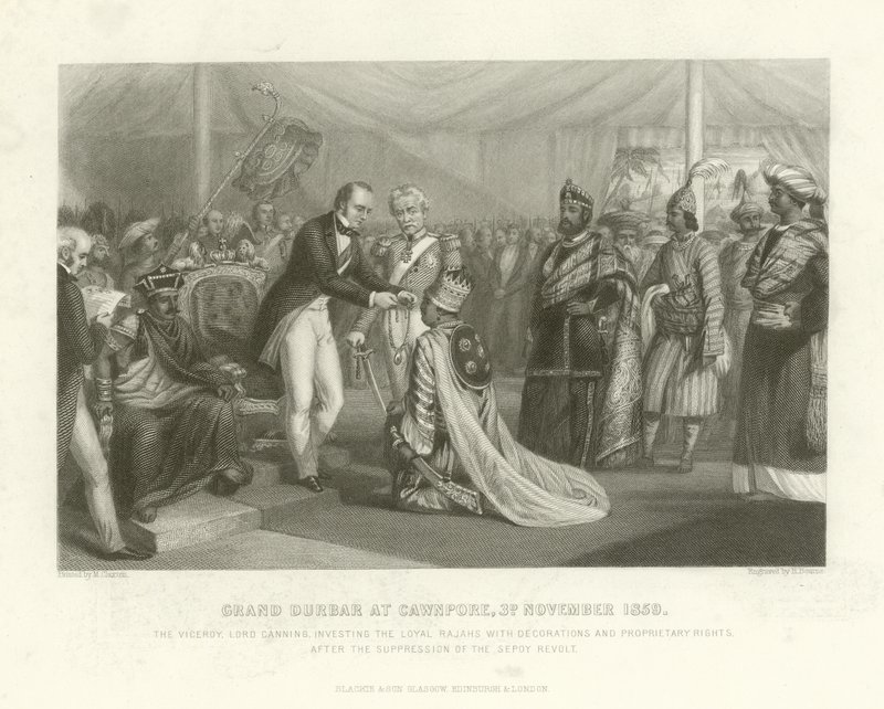 Grand Durbar w Cawnpore, 3 listopada 1859 autorstwa English School