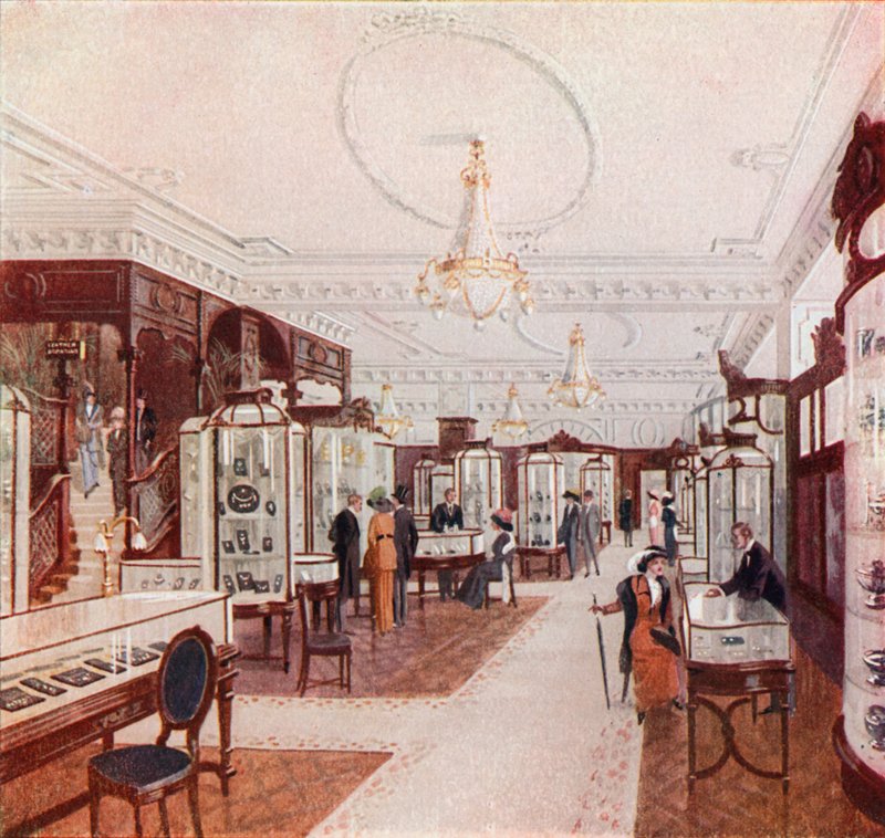 Wielki salon Stewart Dawsons Jewel Palace przy Regent Street autorstwa English School