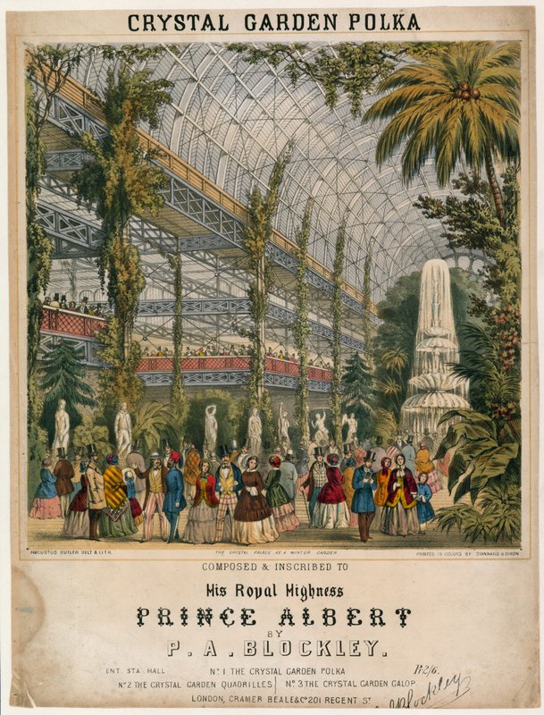 Wielka Wystawa, 1851, Kryształowy Ogród Polka autorstwa English School