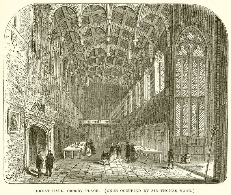 Wielka Sala, Crosby Place. (Kiedyś zajmowany przez Sir Thomasa More