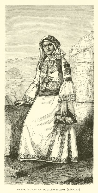 Greczynka z Hagios-Vasilios, Arkadia autorstwa English School