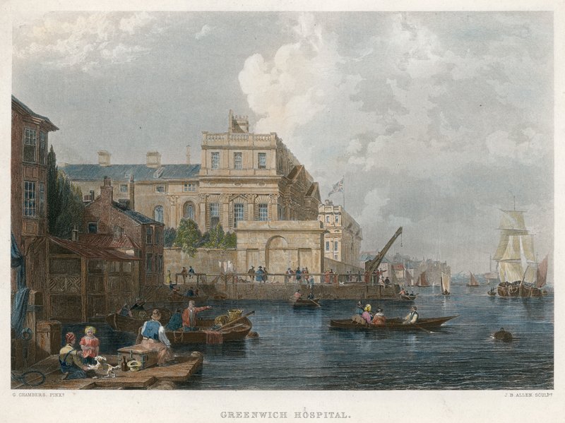 Szpital w Greenwich autorstwa English School