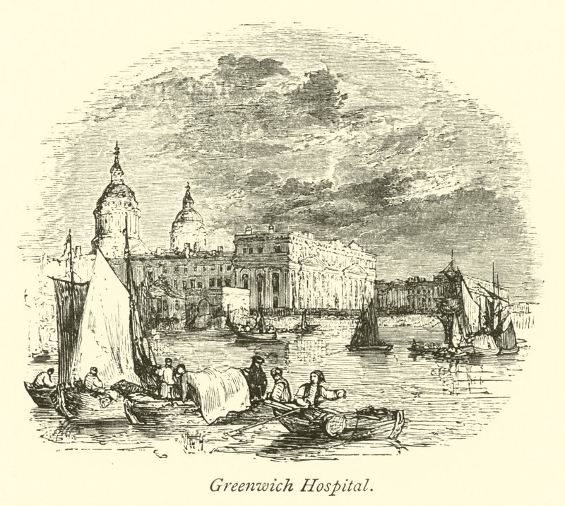 Szpital w Greenwich autorstwa English School