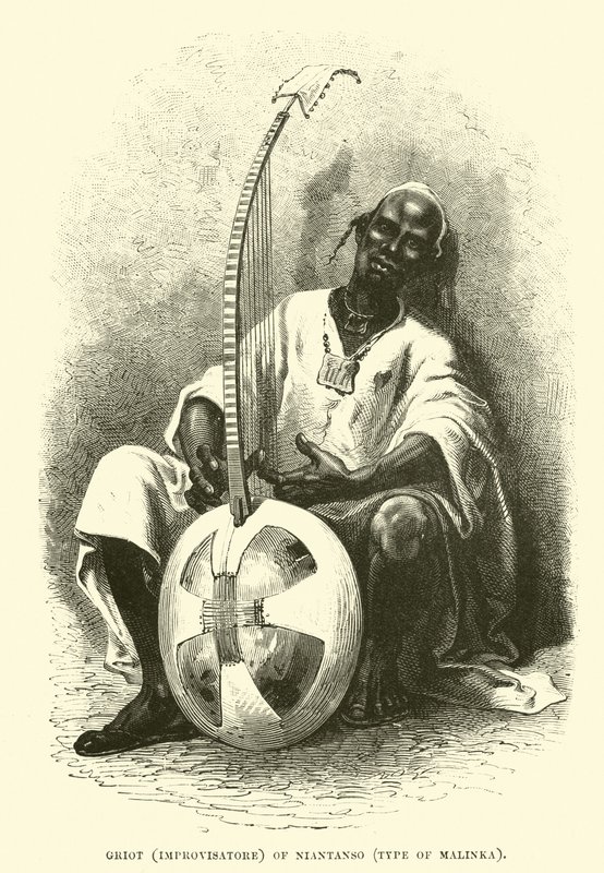 Griot (Improvisatore) z Niantanso, typ Malinki autorstwa English School