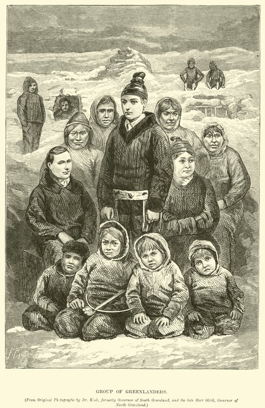 Grupa Grenlandczyków autorstwa English School