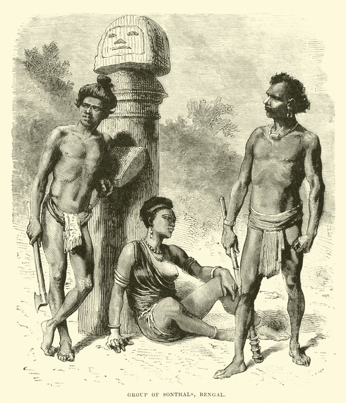 Grupa Sonthals, Bengal autorstwa English School